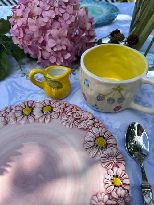 Lille flødekande – citron – 4x4 cm