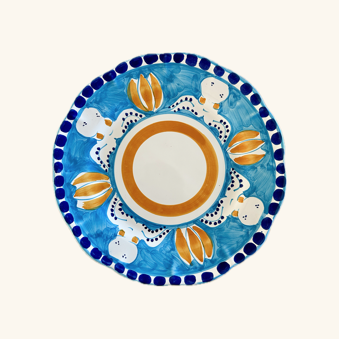 Tallerken / fad med blæksprutte – Ø26