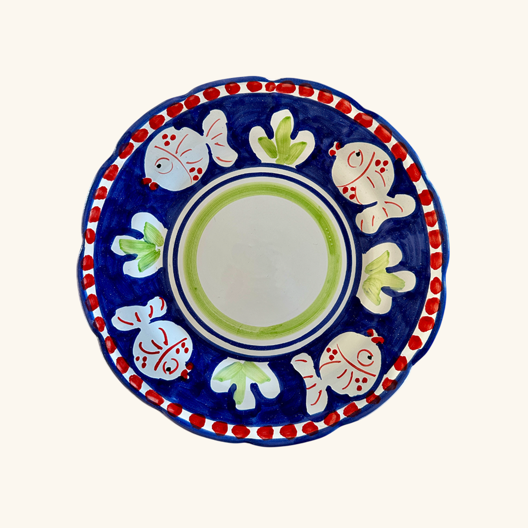 Tallerken / fad med fisk  – Ø26